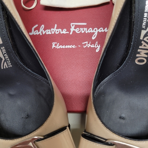NWOT Ferragamo Carla Mix Pumps - Picture 7 of 13